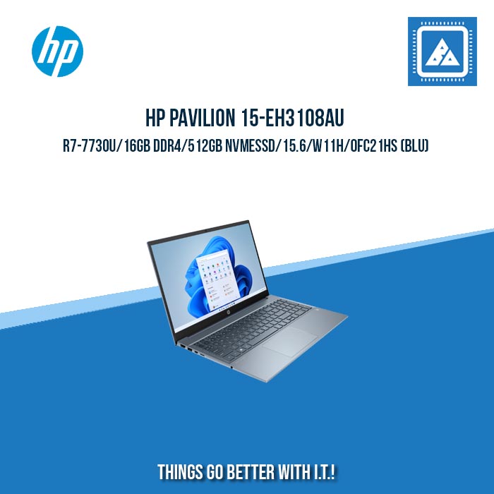 HP PAVILION 15-EH3108AU R7-7730U/16GB DDR4/512GB NVMeSSD | BEST FOR FREELANCERS