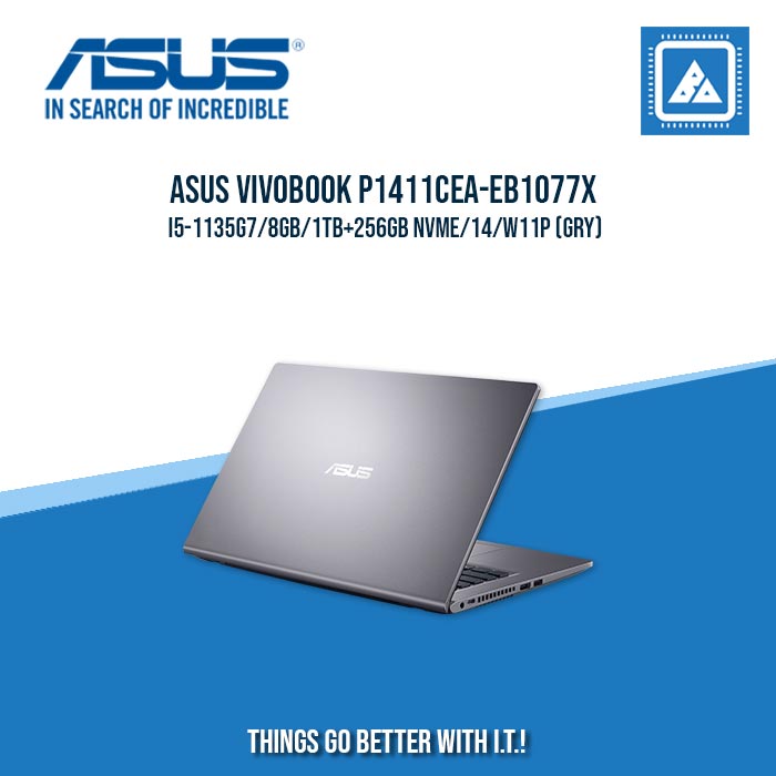 ASUS VIVOBOOK P1411CEA-EB1077X I5-1135G7/8GB/1TB+256GB NVME | BEST FOR STUDENTS AND FREELANCERS LAPTOP