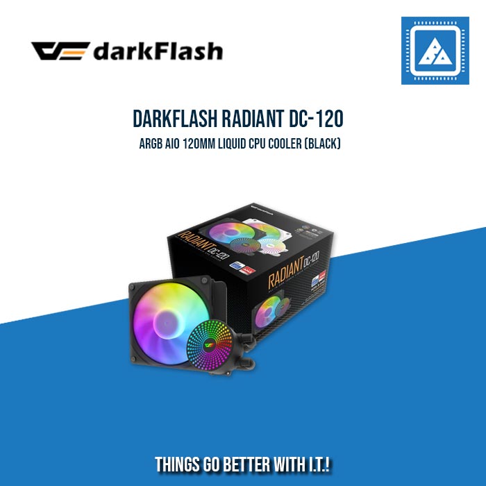 DARKFLASH RADIANT DC-120 ARGB AIO 120MM LIQUID CPU COOLER