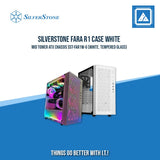 FARA R1 BLACK | WHITE ATXMID-TOWER CASE WITH TEMPERED GLASS WINDOW