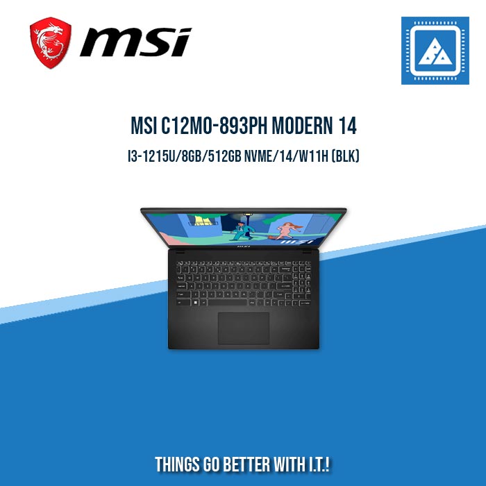 MSI C12MO-893PH MODERN 14 I3-1215U/8GB/512GB NVME | BEST FOR STUDENTS LAPTOP