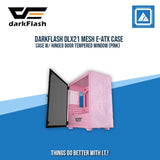DARKFLASH DLX21 MESH E-ATX CASE W/ HINGED DOOR TEMPERED WINDOW (PINK)