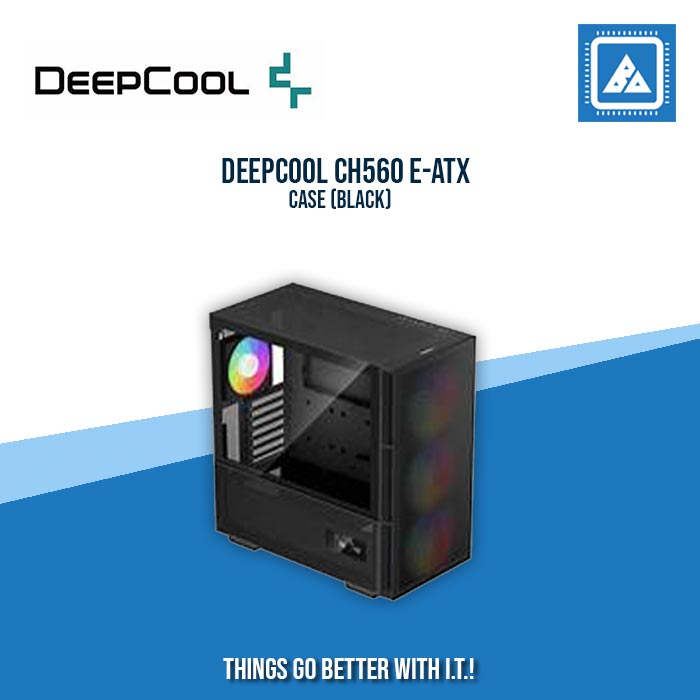 DEEPCOOL CH560 E-ATX CASE (BLACK)