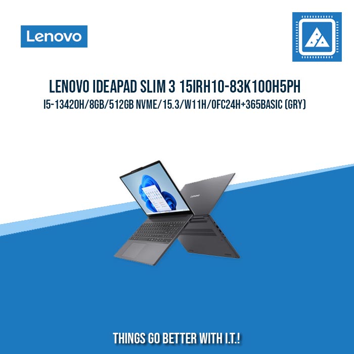 LENOVO IDEAPAD SLIM 3 15IRH10-83K100H5PH I5-13420H/8GB/512GB NVME | BEST FOR FREELANCER