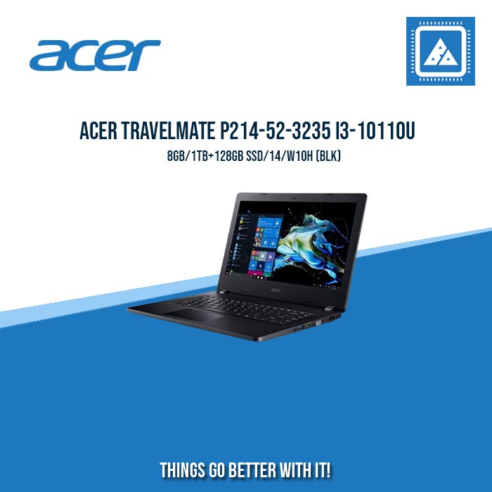 ACER TRAVELMATE P214-52-3235 I3-10110U/8GB/1TB+128GB  | BEST FOR STUDENTS