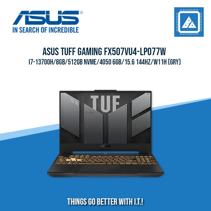 ASUS TUFF GAMING FX507VU4-LP077W I7-13700H/8GB/512GB NVME/4050 6GB | BEST FOR GAMING AND AUTOCAD LAPTOP