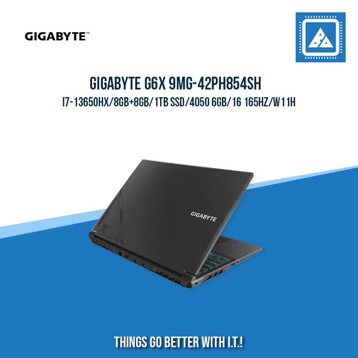 GIGABYTE G6X 9MG-42PH854SH I7-13650HX/8GB+8GB/1TB SSD/4050 6GB | BEST FOR GAMING AND EDITING LAPTOP