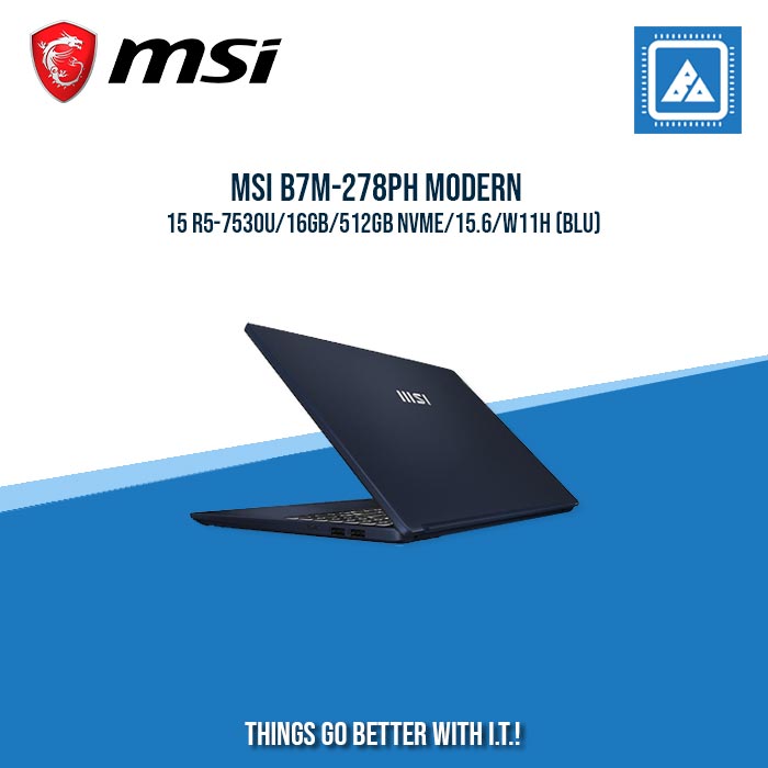 MSI B7M-278PH MODERN 15 R5-7530U/16GB/512GB NVME | BEST FOR FREELANCERS LAPTOP
