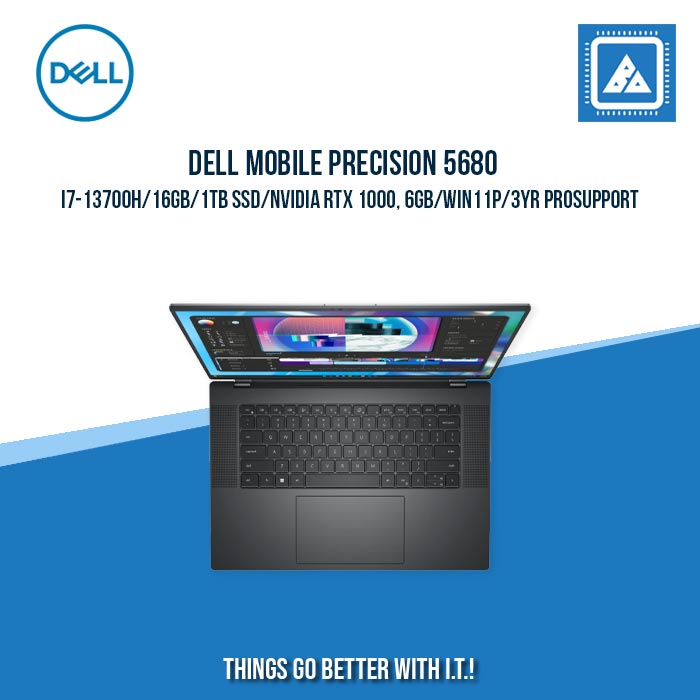 DELL MOBILE PRECISION 5680 I7-13700H/16GB/1TB SSD/NVIDIA RTX 1000, 6GB | BEST FOR VIDEO EDITING AND SOFTWARE DEVELOPMENT LAPTOP