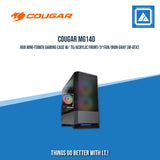 COUGAR MG140 RGB MINI-TOWER GAMING CASE W/ TG/ACRYLIC FRONT/3*FAN/IRON GRAY (M-ATX)