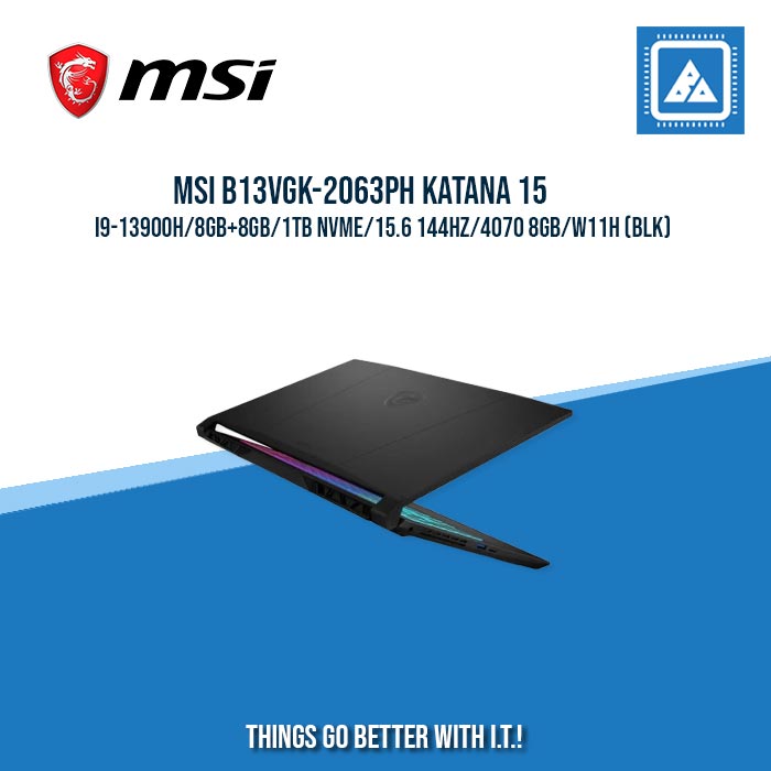 MSI B13VGK-2063PH KATANA 15 I9-13900H/8GB+8GB/1TB NVME/15.6 144HZ/4070 8GB| BEST FOR FREELANCERS LAPTOP