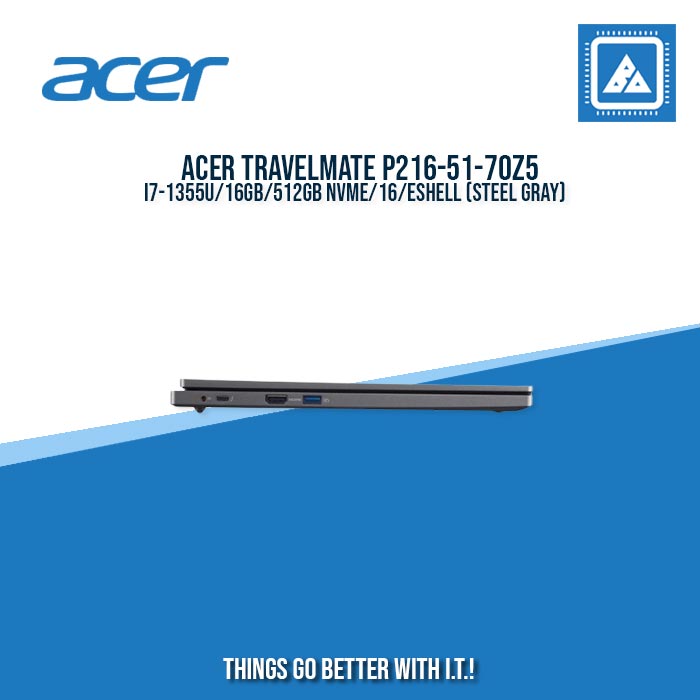 ACER TRAVELMATE P216-51-70Z5 I7-1355U/16GB/512GB NVME | BEST FOR FREELANCERS LAPTOP