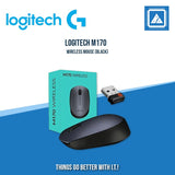 LOGITECH M170 WIRELESS MOUSE (BLACK)