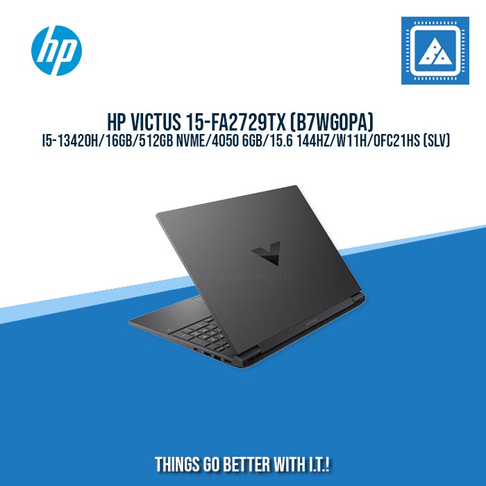 HP VICTUS 15-FA2729TX (B7WG0PA) I5-13420H/16GB/512GB NVME/4050 6GB/15.6 144HZ/W11H/BEST FOR AUTOOCAD AND GAMING LAPTOPS