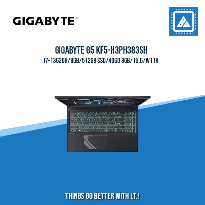 GIGABYTE G5 KF5-H3PH383SH I7-13620H/8GB/512GB SSD/4060 8GB | BEST FOR GAMING AND AUTOCAD