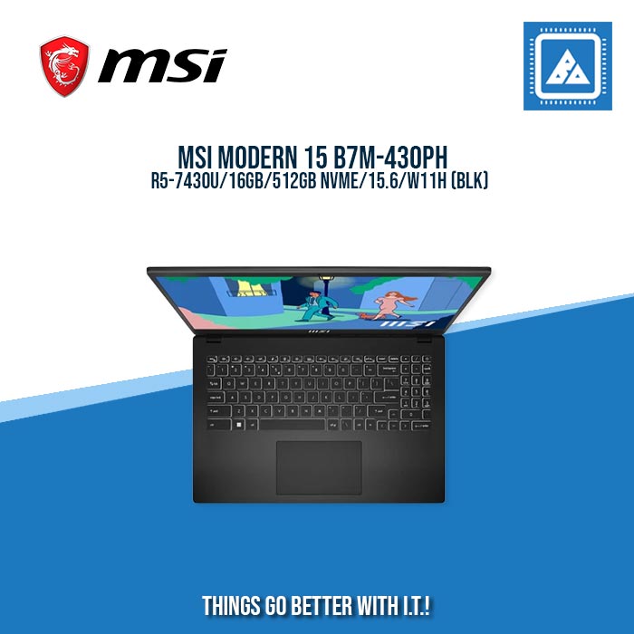 MSI MODERN 15 B7M-430PH R5-7430U/16GB/512GB NVME/15.6/W11H / BEST FOR STUDENTS AND FREELANCERS LAPTOP