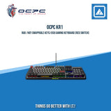 OCPC KR1 RGB /HOT-SWAPPABLE KEYS/USB GAMING KEYBOARD (RED SWITCH)