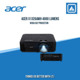 ACER X1326AWH 4000 LUMENS WXGA DLP PROJECTOR