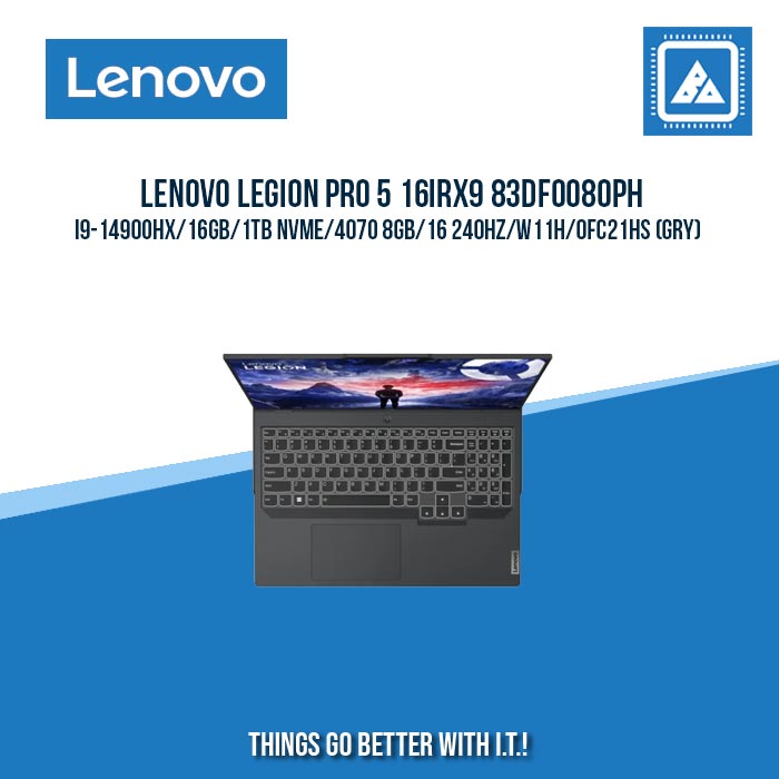 LENOVO LEGION PRO 5 16IRX9 83DF0080PH I9-14900HX/16GB/1TB NVME/4070 8GB | BEST FOR GAMING AND AUTOCAD LAPTOP