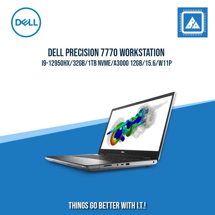 DELL PRECISION 7770 WORKSTATION I9-12950HX/32GB/1TB NVME/A3000 12GB | BEST FOR AUTOCAD LAPTOP