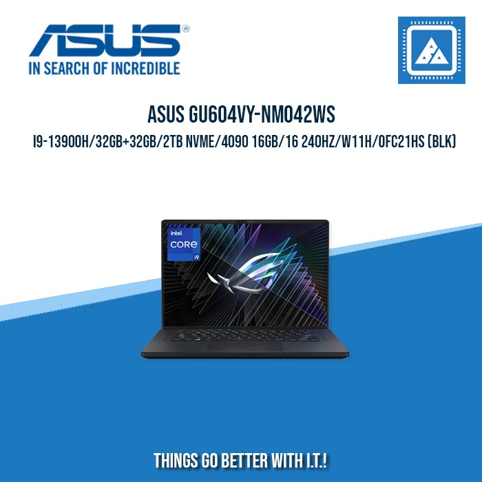 ASUS ROG ZEPHYRUS M16 GU604VY-NM042WS I9-13900H32GB+32GB2TB NVME4090 | BEST FOR GAMING AND RENDERING LAPTOP