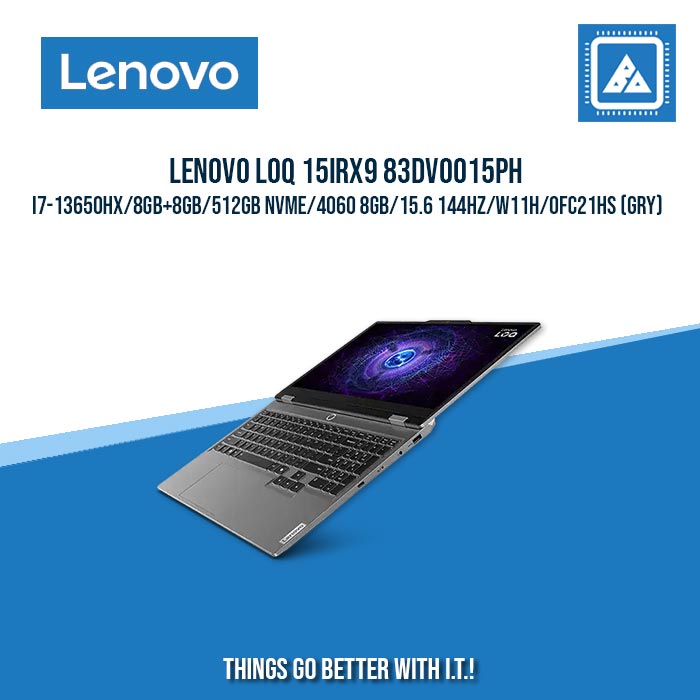 LENOVO LOQ 15IRX9 83DV0015PH I7-13650HX/8GB+8GB/512GB NVME/4060 8GB | BEST FOR FREELANCERS LAPTOP