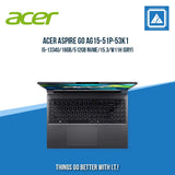 ACER ASPIRE GO AG15-51P-53K1 I5-1334U/16GB/512GB NVME | BEST FOR STUDENTS LAPTOP