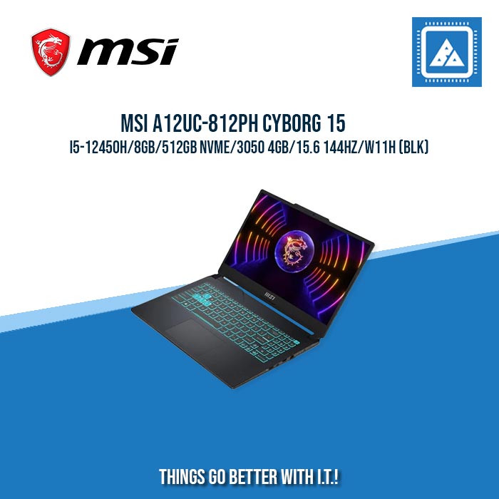 MSI A12UC-812PH CYBORG 15 I5-12450H/8GB/512GB NVME/3050 4GB | BEST FOR RENDERING LAPTOP