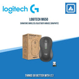 LOGITECH M650 SIGNATURE WIRELESS/BLUETOOTH MOUSE (GRAPHITE| OFF WHITE| ROSE)