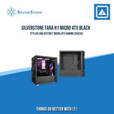 SILVERSTONE FARA H1 MICRO ATX CASE WITH TEMPERED GLASS WINDOW BLACK|WHITE