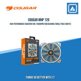 COUGAR MHP 120 HIGH PERFORMANCE RADIATOR FAN /2000RPM/HDB BEARING/SINGLE PACK (BLACK/WHITE)