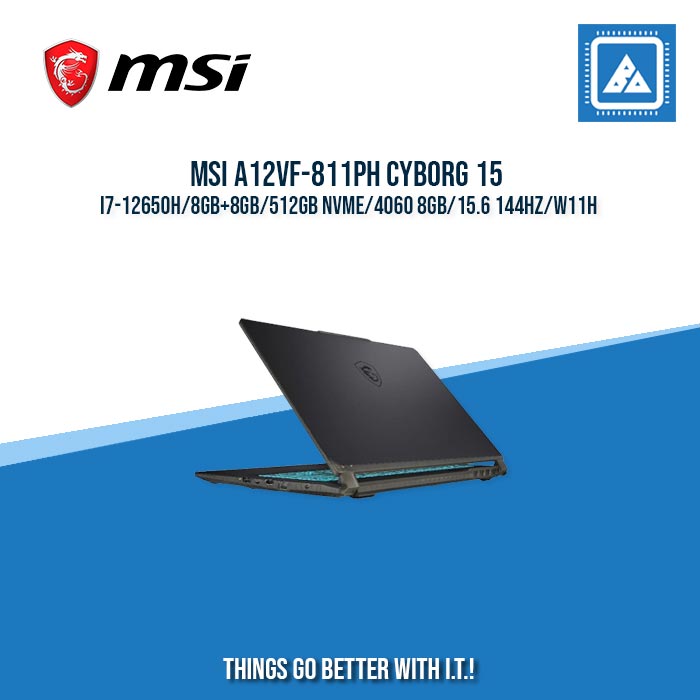 MSI A12VF-811PH CYBORG 15 I7-12650H/8GB+8GB/512GB NVME/4060 8GB | BEST FOR GAMING AND AUTOCAD LAPTOP