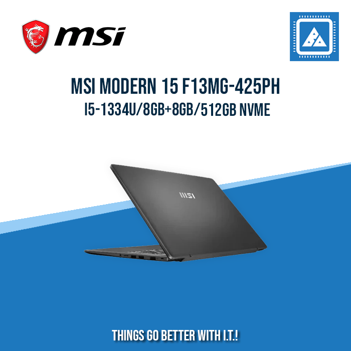 MSI MODERN 15 F13MG-425PH I5-1334U/8GB+8GB/512GB NVME | BEST FOR STUDENT