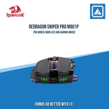REDRAGON SNIPER PRO M801P WIRED/WIRELESS RGB GAMING MOUSE