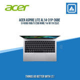 ACER ASPIRE LITE AL14-31P-36BE I3-N300/8GB/512GB NVME/14/W11H/BEST FOR STUDENTS LAPTOPS