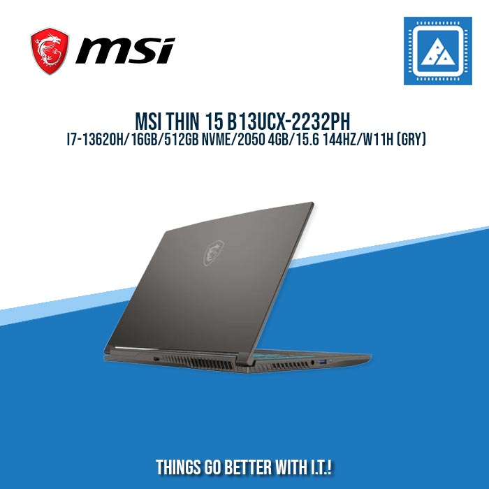 MSI THIN 15 B13UCX-2232PH I7-13620H/16GB/512GB NVME/2050 4GB/ BEST FOR FREELANCERS AND GAMING LAPTOPS