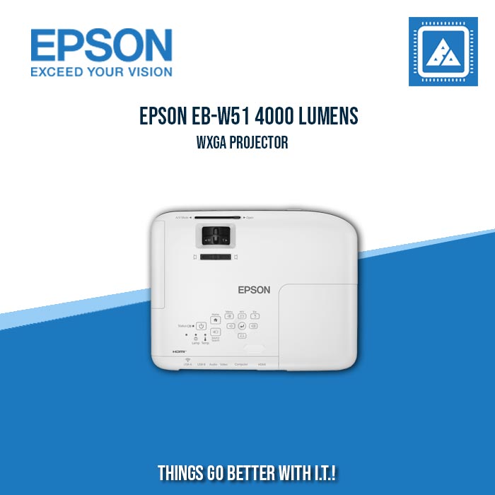 EPSON EB-W51 4000 LUMENS WXGA PROJECTOR