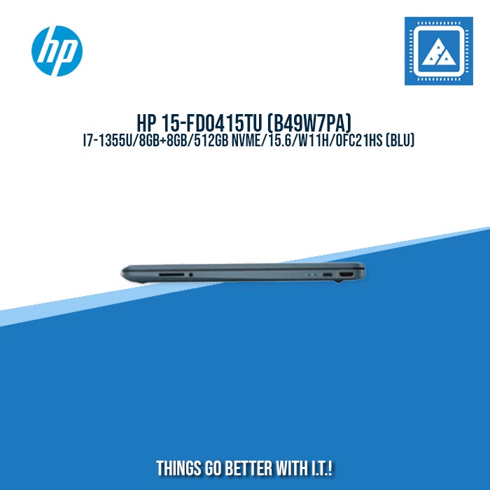 HP 15-FD0415TU (B49W7PA) I7-1355U/8GB+8GB/512GB NVME/15.6/W11H/BEST FOR STUDENTS AND FREELANCERS LAPTOP