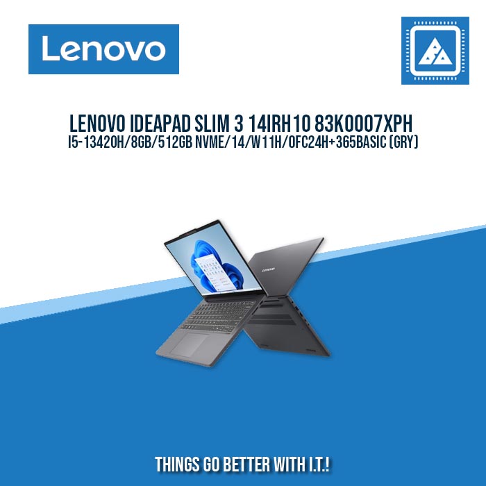 LENOVO IDEAPAD SLIM 3 14IRH10 83K0007XPH I5-13420H/8GB/512GB NVME | BEST FOR STUDENTS