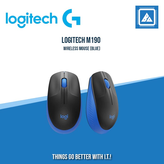 LOGITECH M190 WIRELESS MOUSE (BLACK | BLUE| RED)