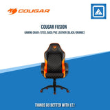 COUGAR FUSION GAMING CHAIR /STEEL BASE/PVC LEATHER