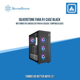 FARA R1 BLACK | WHITE ATXMID-TOWER CASE WITH TEMPERED GLASS WINDOW