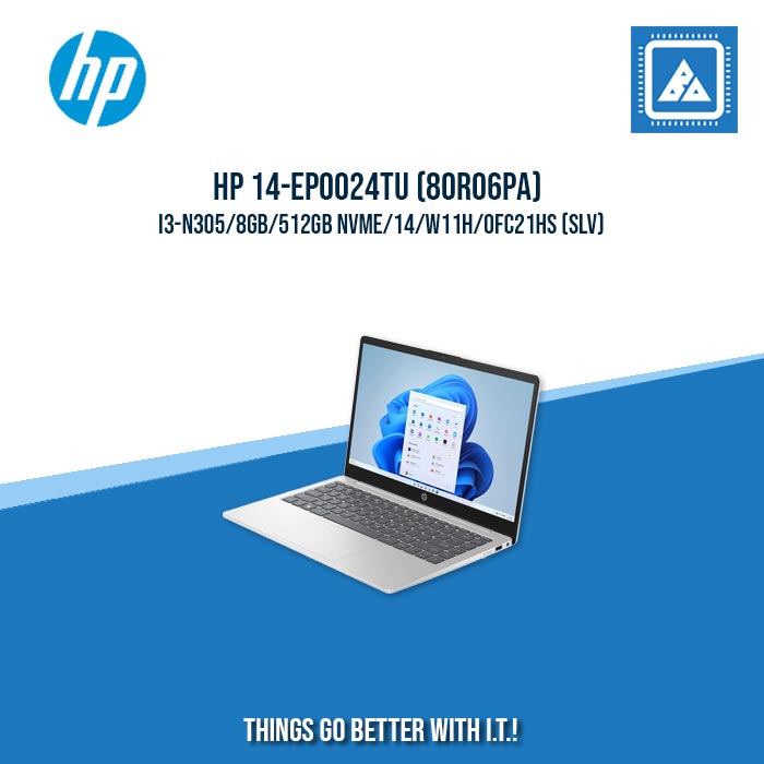 HP 14-EP0024TU (80R06PA) I3-N305/8GB/512GB NVME | BEST FOR STUDENTS LAPTOP