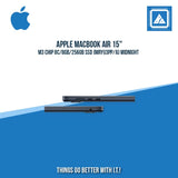 APPLE MACBOOK AIR 15" M3 CHIP 8C/8GB/256GB SSD (MRYU3PP/A) | BEST FOR CORPORATES AND FREELANCER LAPTOP