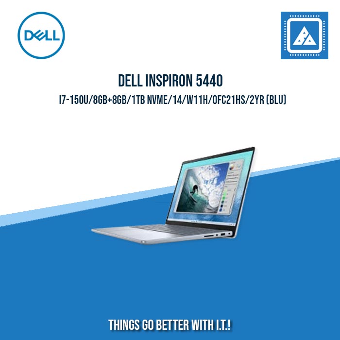 DELL INSPIRON 5440 i7-150U/8GB+8GB/1TB NVME/14/W11H/OFC21HS | BEST FOR FREELANCERS LAPTOP