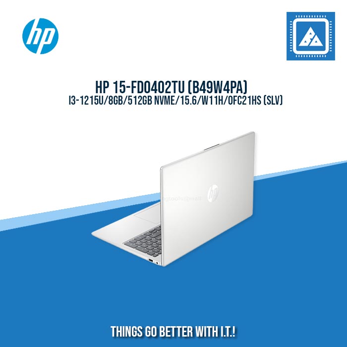 HP 15-FD0402TU (B49W4PA) I3-1215U/8GB/512GB NVME/15.6/W11H/ BEST FOR STUDENTS LAPTOP