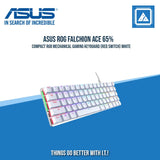 ASUS ROG FALCHION ACE 65% COMPACT RGB MECHANICAL GAMING KEYBOARD (RED SWITCH) BLACK|WHITE