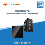 COUGAR DUOFACE PRO RGB MESH MID-TOWER GAMING CASE W/ TG SIDE/4*ARGB FAN/BLACK (E-ATX)