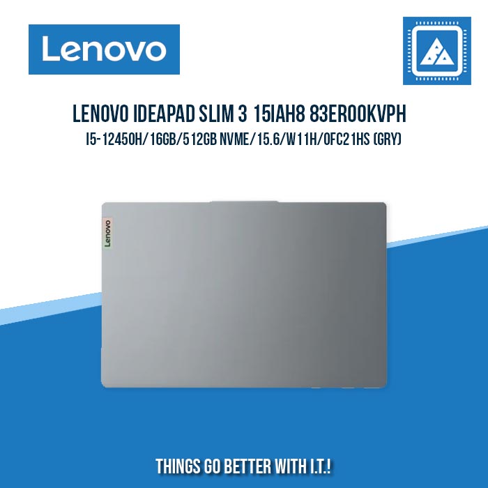 LENOVO IDEAPAD SLIM 3 15IAH8 83ER00KVPH I5-12450H/16GB/512GB NVME | BEST FOR STUDENTS AND FREELANCERS LAPTOP