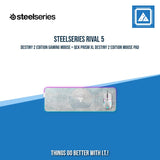 STEELSERIES RIVAL 5 DESTINY 2 EDITION GAMING MOUSE + QCK PRISM XL DESTINY 2 EDITION MOUSE PAD